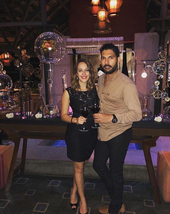 Yuvraj Singh and Hazel Keech: India's former star all-rounder Yuvraj Singh may have had quite a few relationships with some Bollywood actresses (so they say), but it was one in particular that Yuvi decided to settle down with. She was none other than the 'Bodyguard' actress Hazel Keech. Yuvraj Singh and Hazel Keech were engaged in November 2015. The couple got married a year later in November 2016
