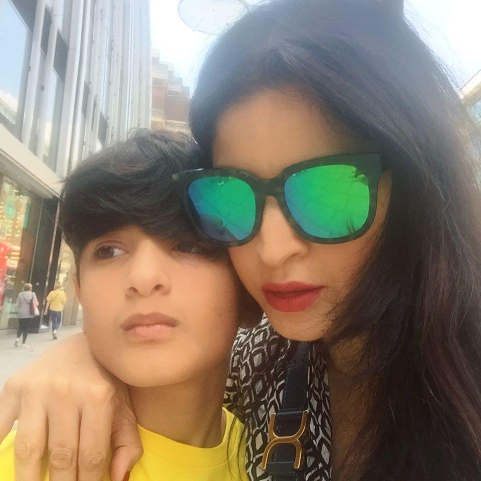 Maheep Kapoor keeps sharing pictures of her kids on Instagram. Pictured here is Jahaan Kapoor with Maheep. Jahaan will turn 15 on May 26, this year.