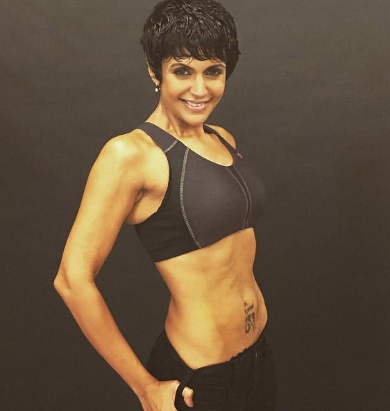 Mandira Bedi, who is extremely fitness conscious, said, 'I think when I was hosting shows, people forgot that I am an actress too. But here I am, shooting for my films these days.'