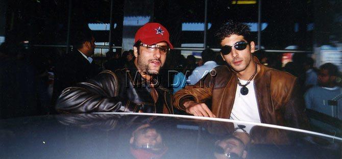 In picture: Fardeen with his cousin and Bollywood actor Zayed Khan.