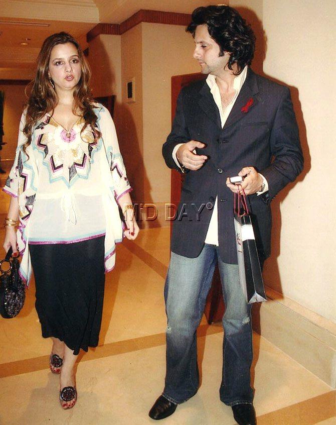 Fardeen Khan was rumoured to be making his Bollywood comeback with a sequel to No Entry but the buzz faded soon.
Pictured: Fardeen Khan with older sister Laila Khan during an outing.