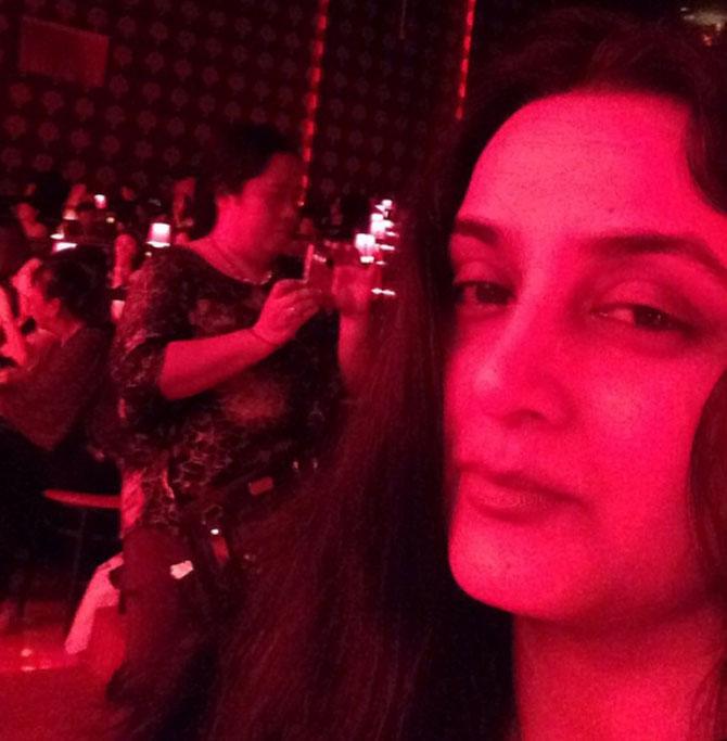 Farha Naaz shared this selfie from a party. Her Instagram account is filled with pictures that show an unseen side of her personal life to fans.
