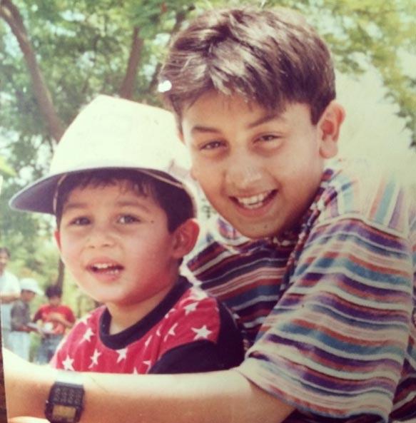 Not many know that Ranbir Kapoor has a phobia of water and hates being around a pool or a large water body.
In picture: A childhood picture of Ranbir Kapoor with cousin Armaan Jain.