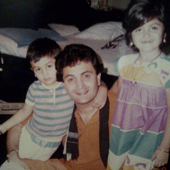 Ranbir Kapoor is a trained Jazz and Ballet dancer.
In picture: Rishi Kapoor with son Ranbir Kapoor and daughter Riddhima Kapoor.
