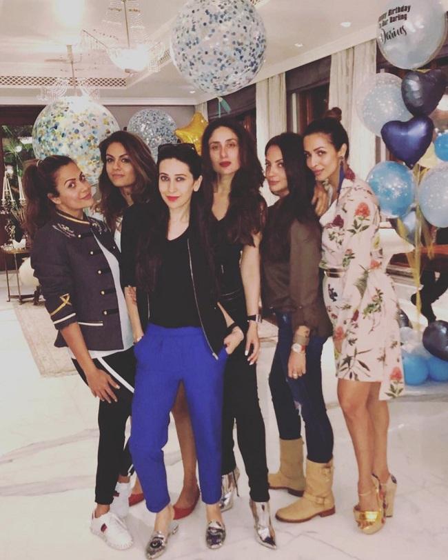 Just like sister Amrita Arora Ladak, Malaika Arora is also quite close to Kareena Kapoor Khan and Karisma Kapoor. Filmmaker-turned-actor Sohail Khan's wife Seema Khan is also seen in their company on several occasions.