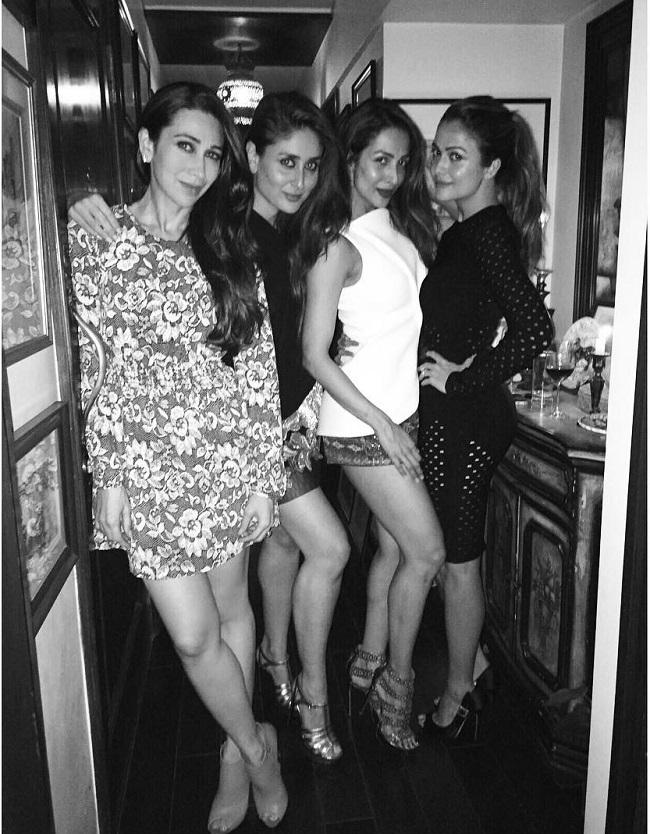 Sisters Karisma Kapoor and Kareena Kapoor Khan, Malaika Arora and Amrita Arora Ladak know how to have a rocking party! Their friendship dates back to several years, before their respective Bollywood forays and they are still close to each other.