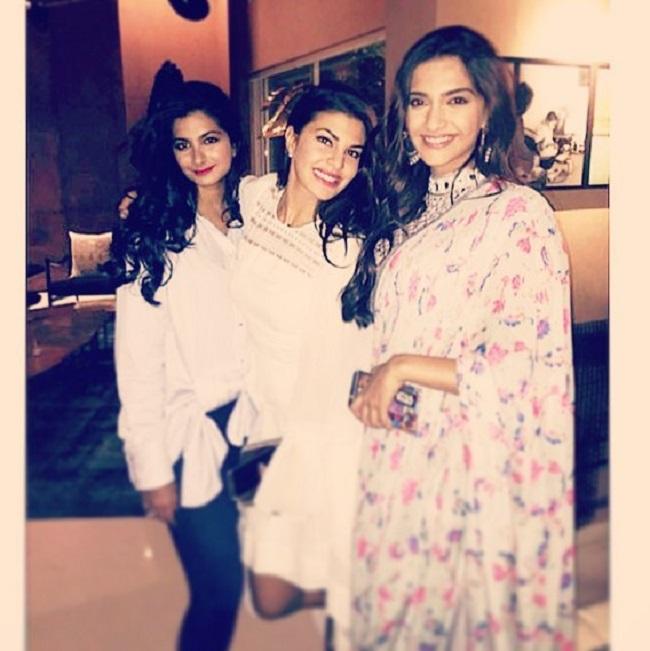 Sonam Kapoor Ahuja and Jacqueline Fernandez are known to be 'bosom buddies' and Sonam's sister producer Rhea Kapoor completes the trio. They often share pictures of each other on their social media accounts.