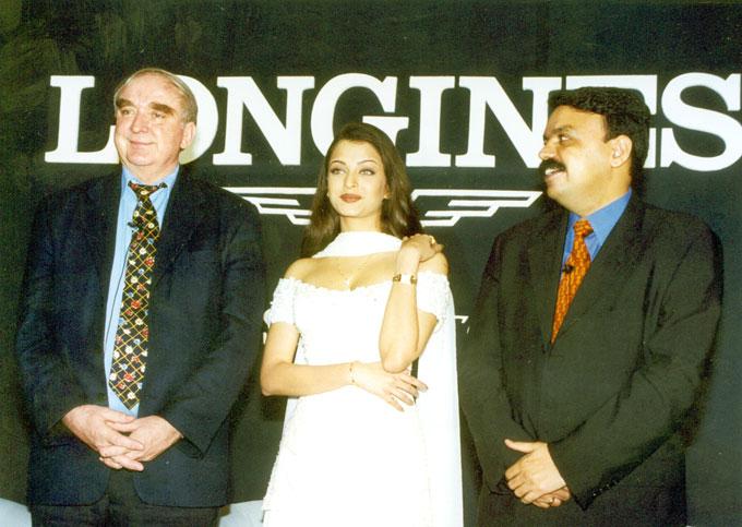 Aishwarya Rai Bachchan at an event to promote a luxury watch brand.