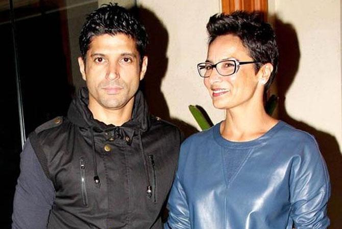 Farhan Akhtar and Adhuna Babhani The couple decided to part ways after 16 years of marriage. Though there were many theories behind the split, the Akhtars have maintained that it is just 'a matter of growing apart' over the years. Farhan and Adhuna were granted a divorce in April 2017.