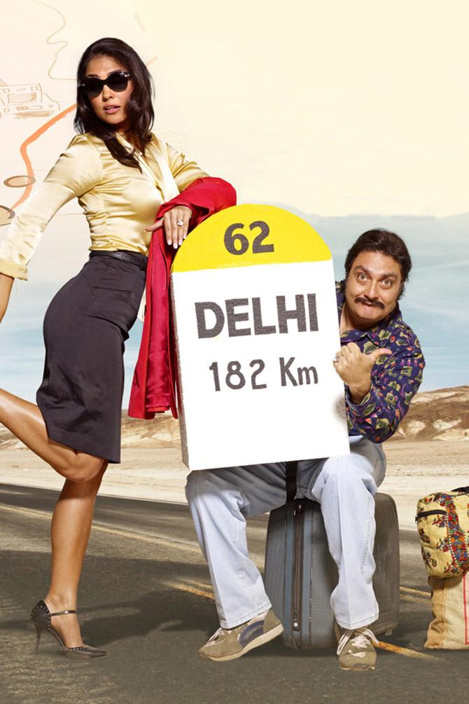 Chalo Dilli (2011): The story of Lara Dutta's first home production, 'Chalo Dilli' (2011), is based on a journey to Delhi. En route to her destination via plane, Lara Dutta, a busy executive gets stranded with a middle-class fast-talking man played by Vinay Pathak.
