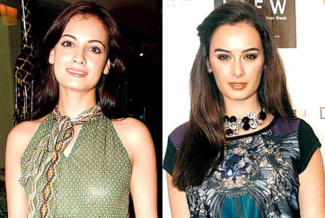 Dia Mirza and Evelyn Sharma: If you take a closer look at Dia and Evelyn, you will notice quite a few similarities. Fair-skinned with rosy cheeks, the duo has the doe-eyed look. However, the comparison doesn't end there. The two beauties share a common background - an Indo-German one. If this union gives us lovely ladies like Dia and Evelyn, we're not complaining!