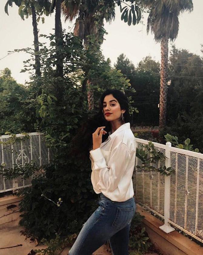 Janhvi Kapoor made her Bollywood debut in 2018 with Dhadak, a remake of the Marathi film Sairat. She starred alongside Ishaan Khatter, who is Shahid Kapoor's half-brother.