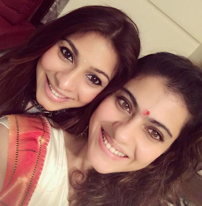 Kajol with sister Tanishaa. Tanishaa shares a close bond with the Devgn family. She is often spotted with the family at functions and also goes on vacations with them