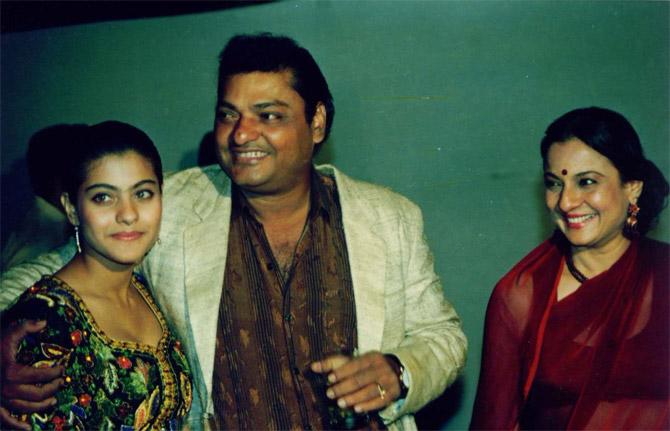 Kajol with her parents Shomu Mukherjee and Tanuja. Her mother, Tanuja, is an actress, while her father Shomu Mukherjee was a film director and producer. Kajol's father died in 2008 after suffering a cardiac arrest