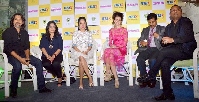 (Second from left) Aparna Bahl, Nandini Bhalla, Kalki Koechlin, Vasanth Kumar and Gaurav Gupta