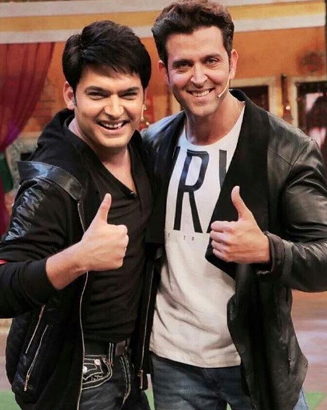 Hrithik Roshan during the promotions of 'Kaabil' on Kapil Sharma's show.