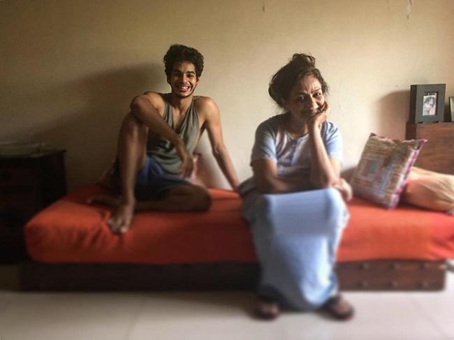 Ishaan has inherited his acting genes from his mother Neelima Azim and father Rajesh Khattar, both of whom are Bollywood and television actors. In picture: Ishaan with his mommy dear.