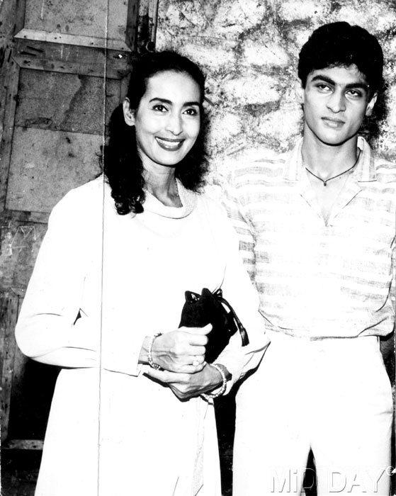 Nutan was among the rare breed of female actors from her generation, who were offered leading roles even in their 40s. Pictured: The late actress with her son Mohnish Bahl.