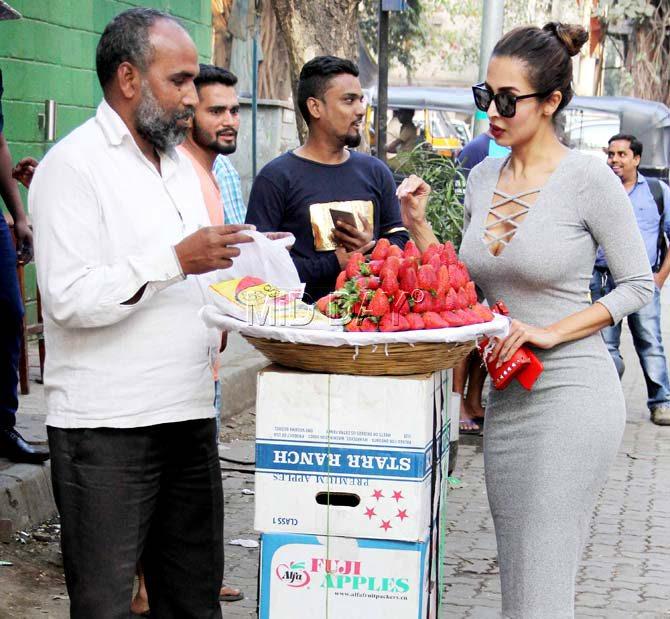 We bet you remember the photos of Malaika Arora buying strawberries in Mumbai that went viral! (Click here to view more photos)