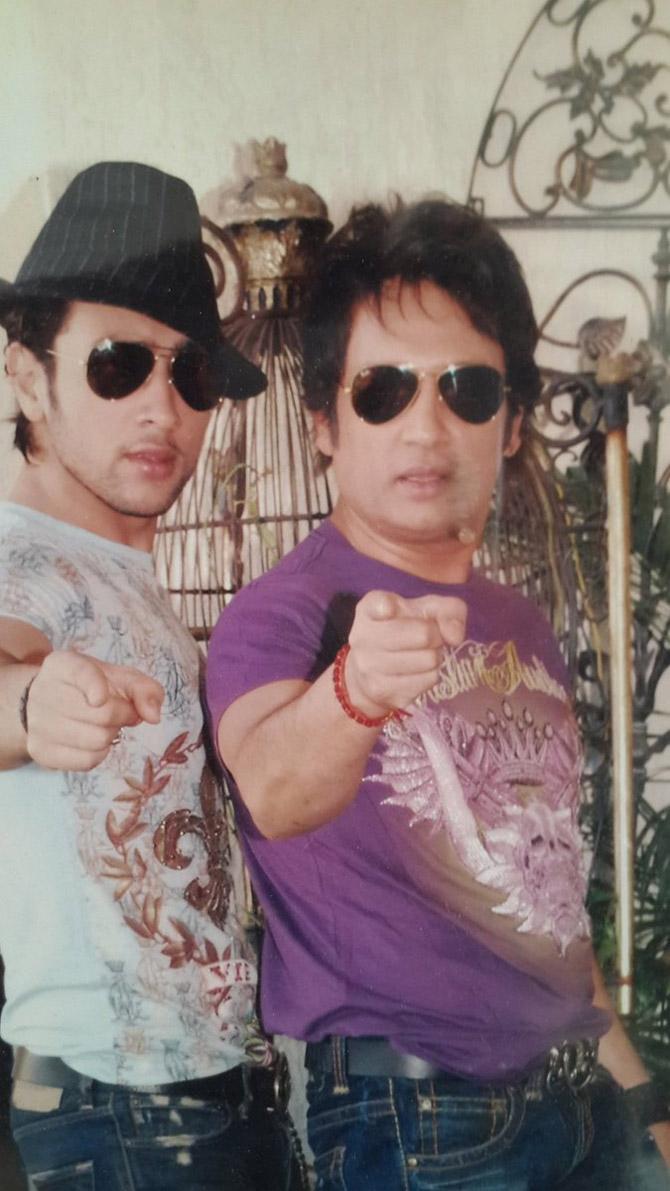 Shekhar Suman and Adhyayan Suman are 'twinning' in this throwback picture and how!