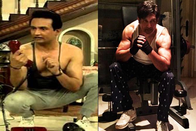 54-year-old Shekhar Suman, best remembered for his '90s TV show 'Dekh Bhai Dekh' (left/Pic: YouTube), has created quite a buzz online owing to his transformation! (Right/Pic: Shekhar Suman's Twitter account)
