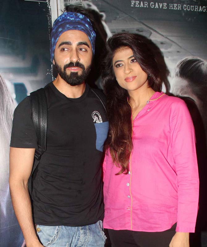 Ayushmann Khurrana with wife Tahira Kashyap Ayushmann Khurrana with wife Tahira Kashyap