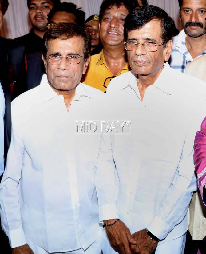 Abbas-Mustan pose at the wedding reception