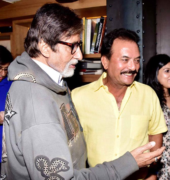 Amitabh Bachchan with Madan Lal
