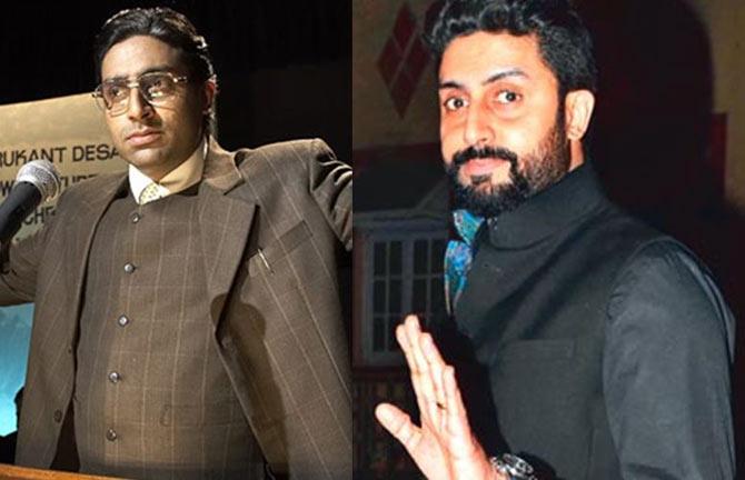 Abhishek Bachchan: Abhishek Bachchan gained weight for his film Guru, a biographical drama by Mani Ratnam. Abhishek did so to fit in the role of an aged business tycoon.