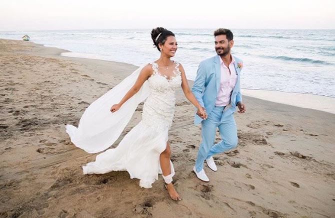Keith Sequeira-Rochelle Rao: Bigg Boss 9 contestants Keith Sequeira and Rochelle Rao got secretly married in a private ceremony in Tamil Nadu's Mahabalipuram on March 4, 2018, in the presence of close friends. Rochelle shared the happy news on social media along with some pictures of her dreamy beach wedding with Keith.