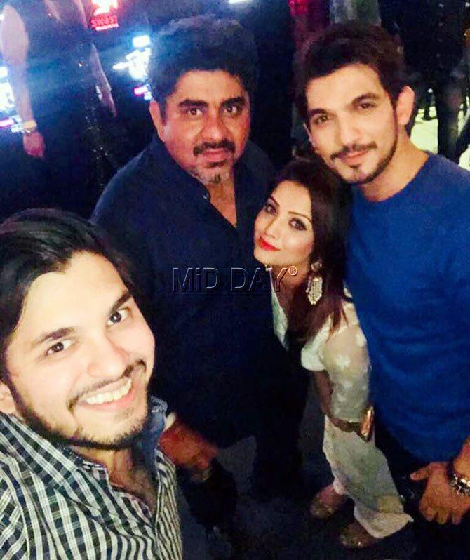 Manav Binder, Rajan Shahi, Adaa Khan and Arjun Bijlani at the launch bash for `Porus` in Mumbai Manav Binder, Rajan Shahi, Adaa Khan and Arjun Bijlani at the launch bash for `Porus` in Mumbai