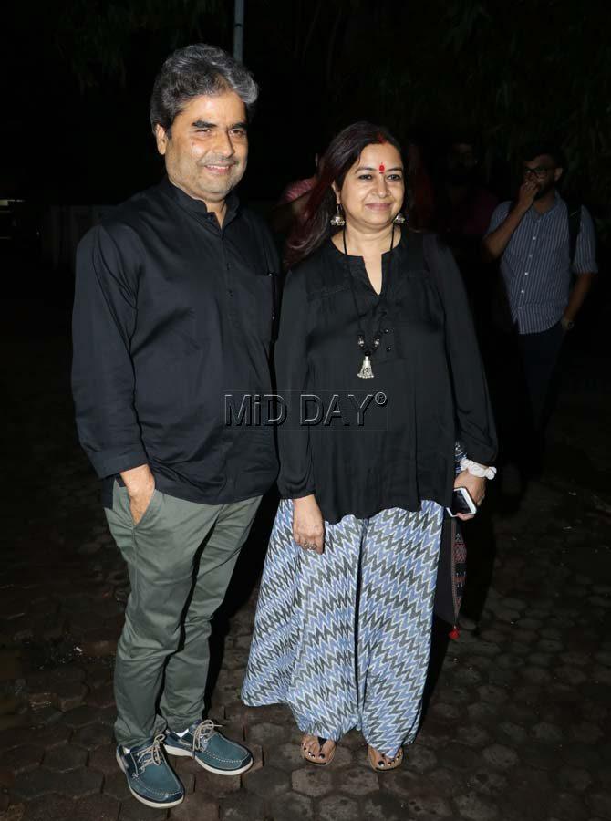 Vishal Bhardwaj and Rekha Bhardwaj at the inauguration of the ANSH Darshak UTSAV at Prithvi Theatre in Juhu, Mumbai