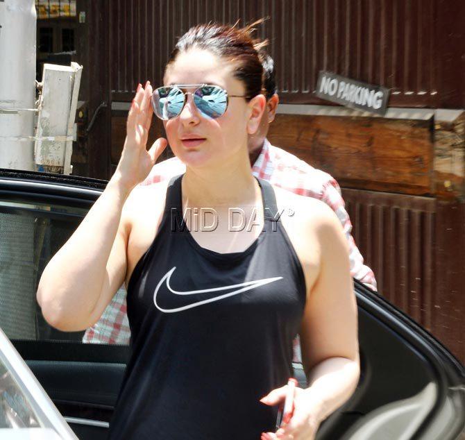 Kareena Kapoor Khan has been working out to lose the post-pregnancy weight