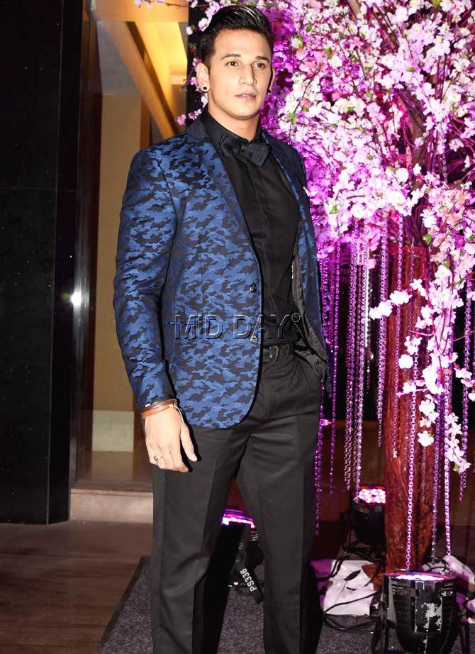 Prince Narula at Kishwer Merchantt and Suyyash Rai's wedding reception