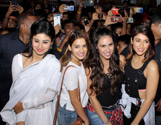 Mouni Roy, Shalmali Kholgade, Lauren Gottlieb and Ileana D'Cruz