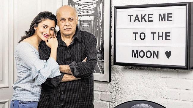 Mahesh Bhatt had several rocky relationships, but he has always been a good father to children Pooja, Alia, Rahul and Shaheen. In picture: Alia Bhatt with Mahesh Bhatt.