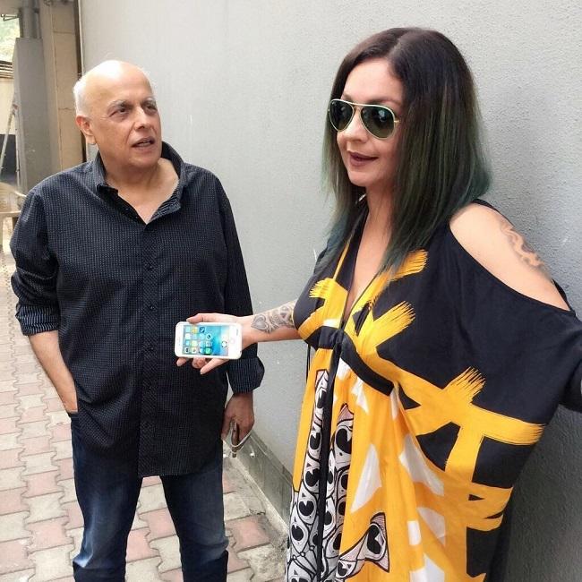 Even though Mahesh Bhatt's relationship with Kiran Bhatt didn't work out, his bond with his children - Pooja Bhatt and Rahul Bhatt never faded. In fact, it has only become stronger, over the years. In picture: Pooja Bhatt with Mahesh Bhatt.