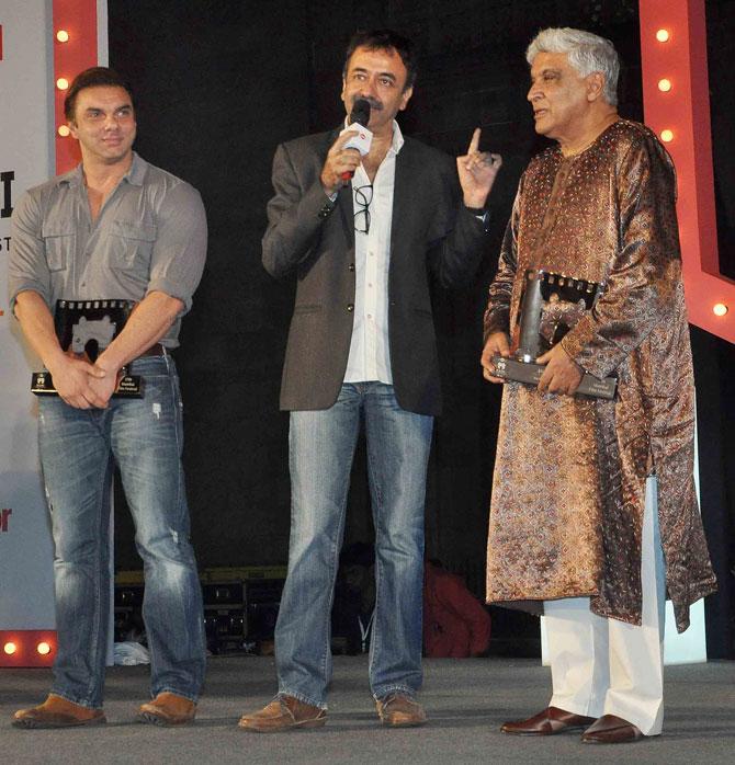 Sohail Khan, Rajkumar Hirani and Javed Akhtar