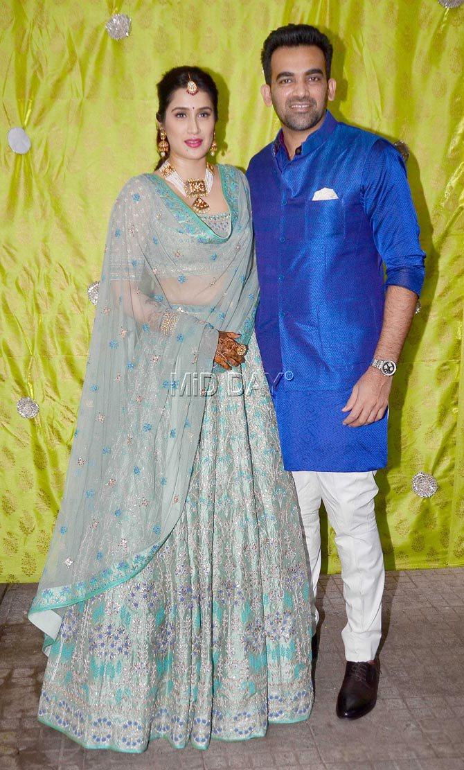 Zaheer Khan and Sagarika Ghatge were engaged earlier this year Zaheer Khan and Sagarika Ghatge were engaged earlier this year