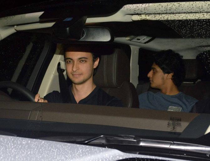 Arpita's husband Aayush Sharma was also present at the bash