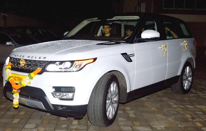 Aayush Sharma seen leaving