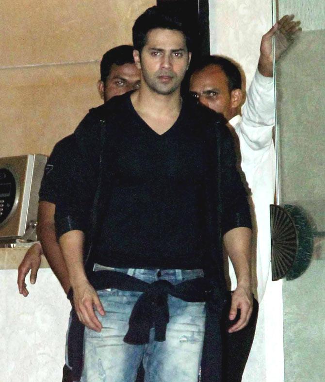 Varun Dhawan was also present at the bash along with Salman Khan's family