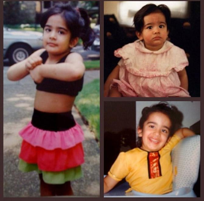 Here are some childhood pictures of Trishala Dutt: