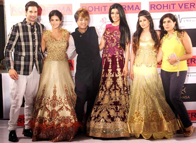 Daniel Weber, Sunny Leone, Rohit Verma and Koena Mitra with others