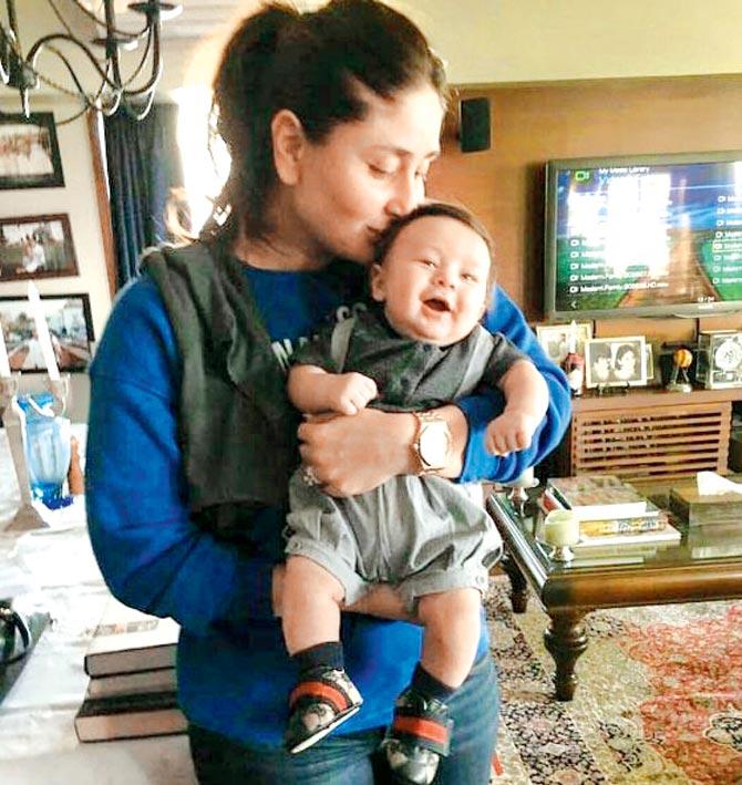 Taimur Ali Khan, the famous star kid that is adored by one and all, be it celebrities or his fans has taken the internet by storm with his every gesture. Be it his baby boy bun, his smile, reverse cap fashion, or his first haircut, everything about Tim is simply adorable! If you think it's just Kareena Kapoor Khan and Saif Ali Khan's fans who can't stop drooling over Taimur's cuteness, then you are absolutely wrong. The little kid is already a star on his own. (All pictures: mid-day photographers, Yogen Shah/Karisma Kapoor and Soha Ali Khan's Instagram account)