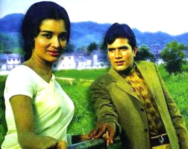 Dimple Kapadia was 15 years younger to him but the pull was strong and they got married after a whirlwind romance in 1973. They had two daughters Twinkle and Rinke. The marriage lasted 11 years. In picture: Rajesh Khanna and Asha Parekh in a still from Kati Patang.
