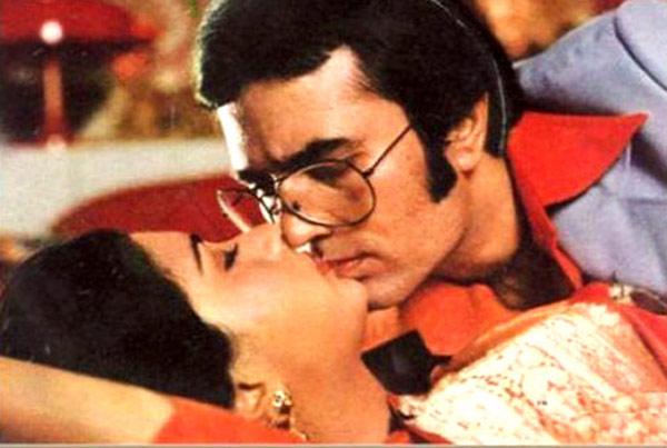 But the family came together in his last days. His estranged wife was the one who took care of him during his illness.  In picture: Rajesh Khanna and Poonam Dhillon in Red Rose. The film was a remake of the Tamil film Sigappu Rojakkal starring Kamal Haasan and Sridevi.