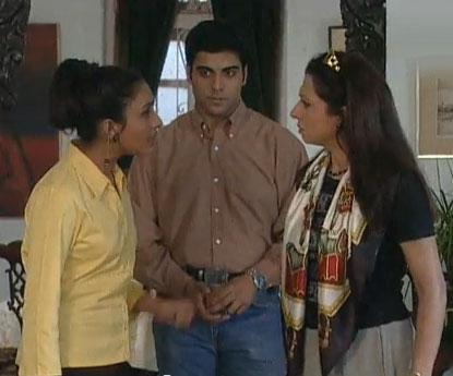 Ram Kapoor debuted in 1998 with television show Heena, starring Simone Singh, Rahul Bhatt, Rakhee Tandon and Vaquar Sheikh. Kapoor played a small role in the show. In picture: A still from the show 'Rishtey'.