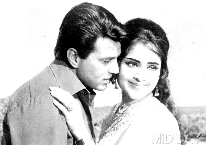 Dharmendra told IANS, 'My father wasn't happy because he was not too sure of the outcome, and of what would happen if I met with failure. My mother, however, was always supportive.' In picture: Dharmendra with Vyjayanthimala. The 1969 film 'Pyar Hi Pyar' is the only time they worked together