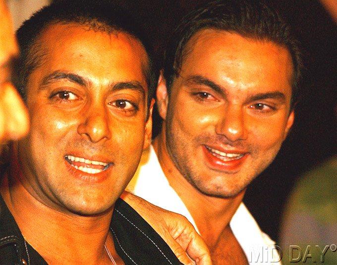 'Then there is companionship, habit - that you've been together for so long - emotional connect, or the fact that both of you have flaws but you're aware of the larger picture, and that you're happy together. But 'love' is, essentially, need,' said Salman Khan. In picture: Salman Khan and brother Sohail recently starred together in 'Tubelight'.